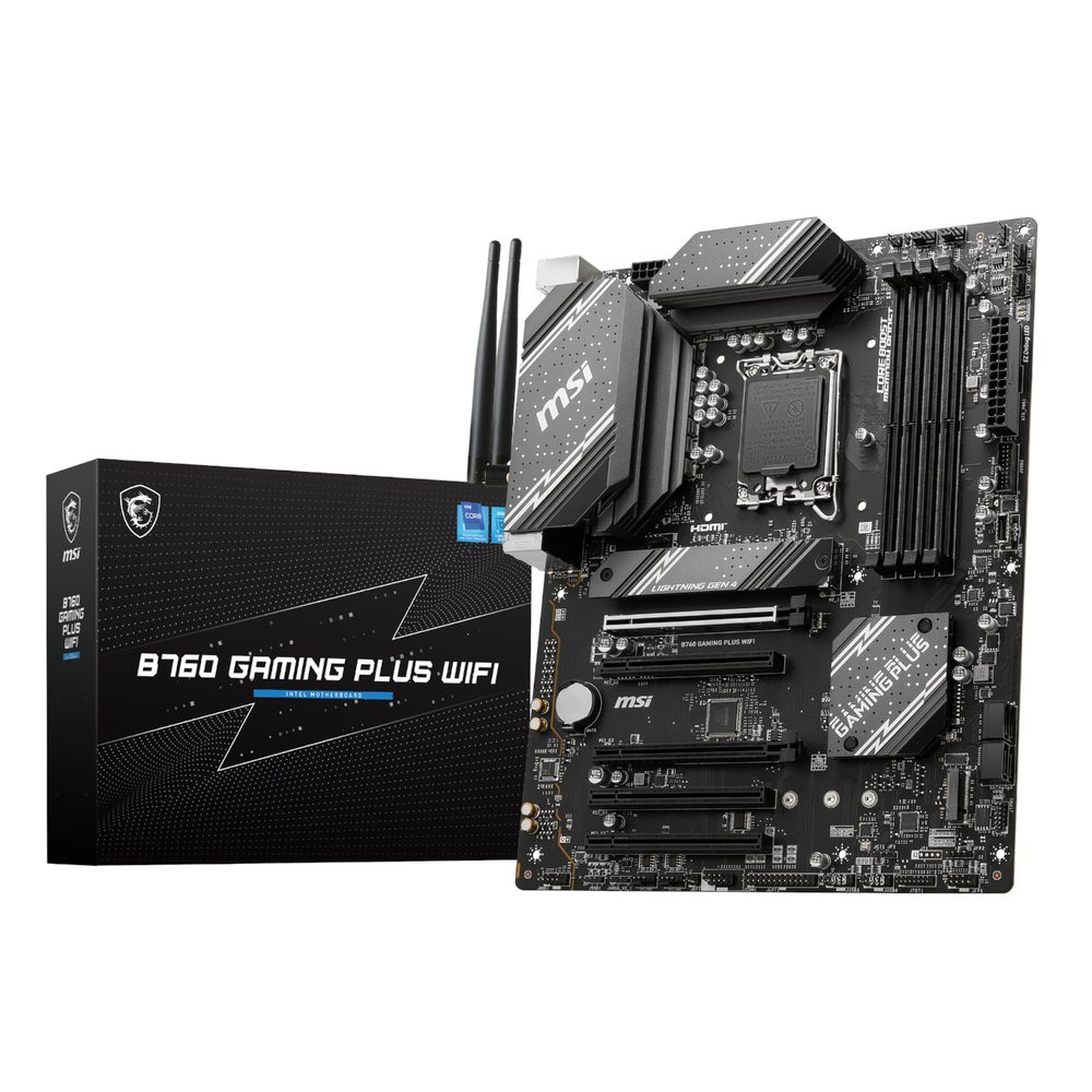 MSI B760 GAMING PLUS WIFI DDR5 Intel LGA1700 ATX Gaming Motherboard