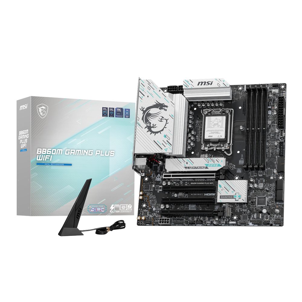 MSI B860M GAMING PLUS WIFI DDR5 Intel LGA1851 M-ATX Gaming Motherboard