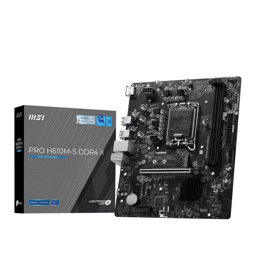 MSI H610M-S II PRO Intel LGA1700 M-ATX Motherboard