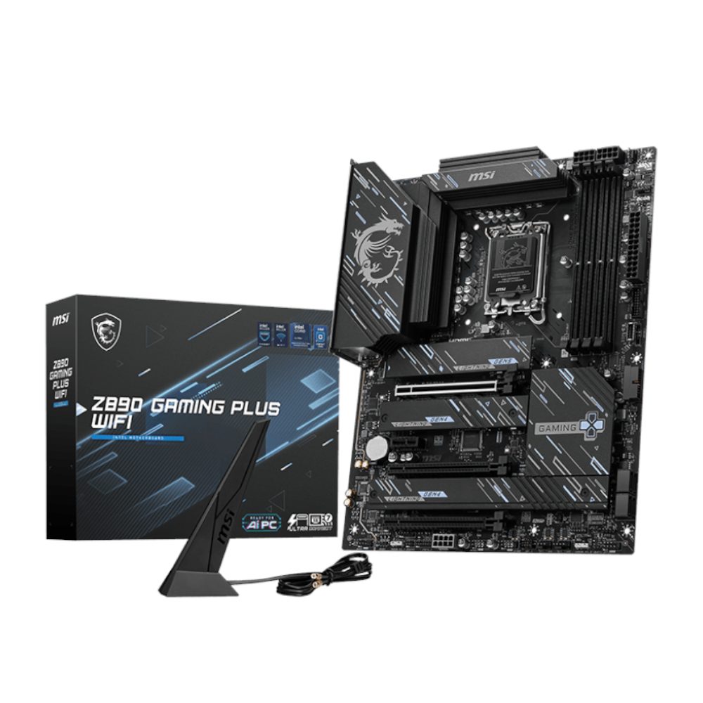 MSI Z890 GAMING PLUS WIFI DDR5 Intel LGA1851 Gaming Motherboard
