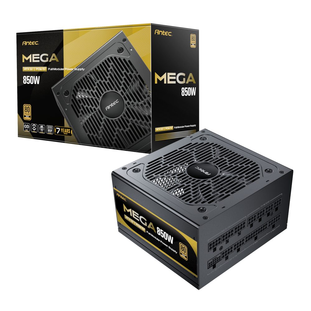 Antec Mega Series 850W ATX3.1 PCIE5.1 80 Plus Gold Fully Modular