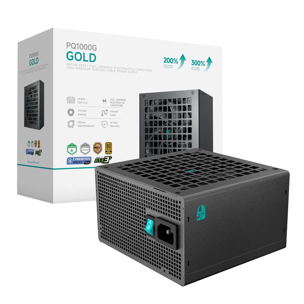 DeepCool PQ1000G 1000W 80 PLUS GOLD Fully Modular Power Supply