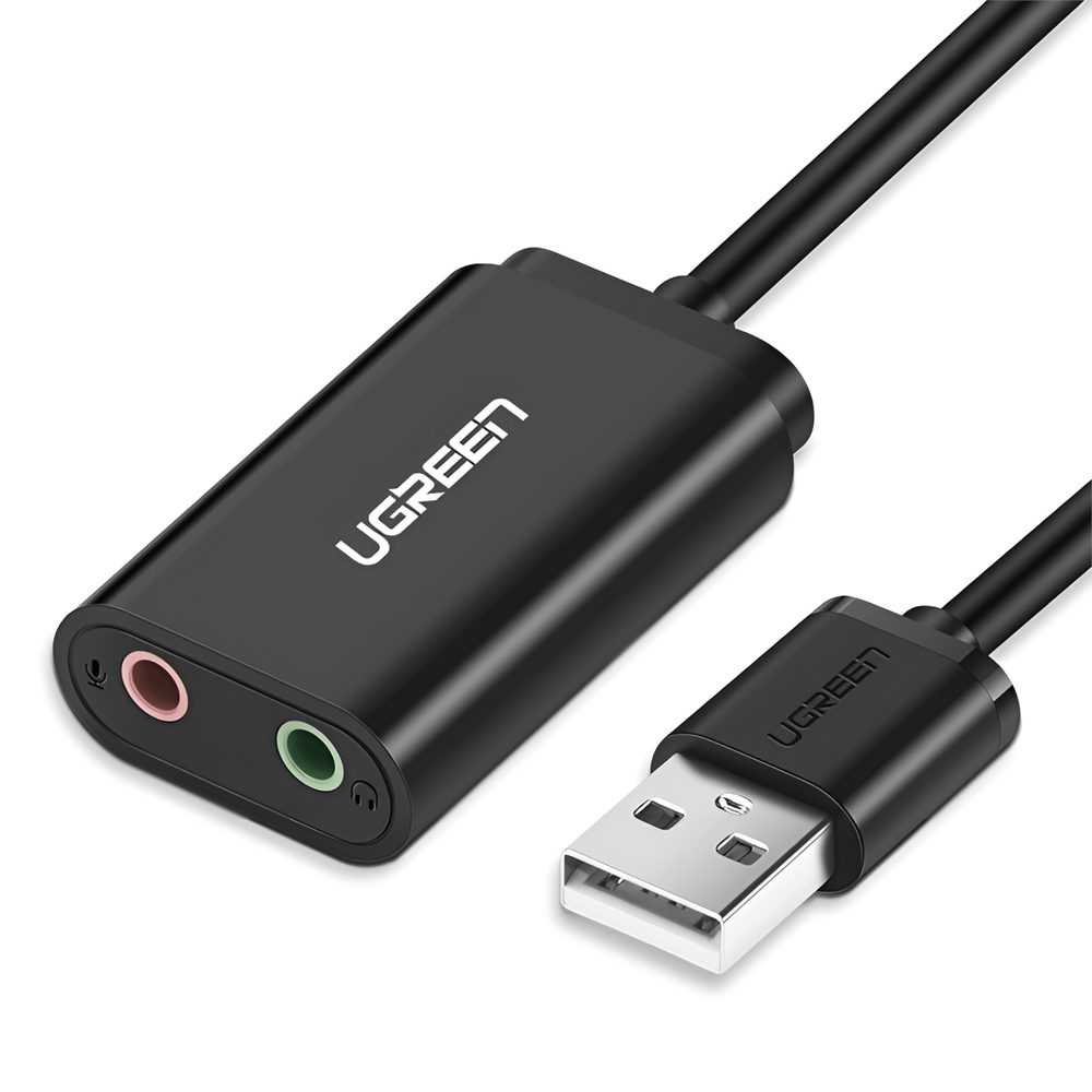 UGREEN USB 3.5mm External Sound Adapter (Black)