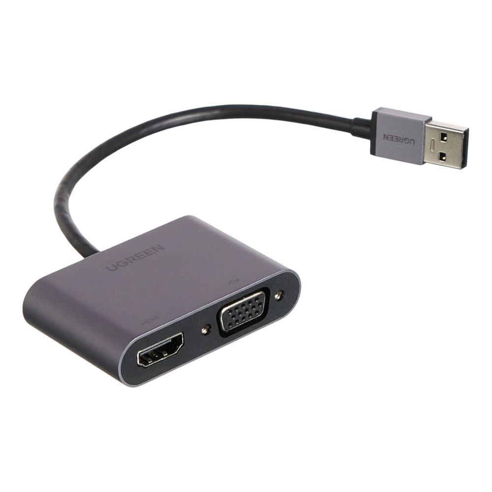 UGREEN USB to HDMI + VGA simultaneous display 1080P