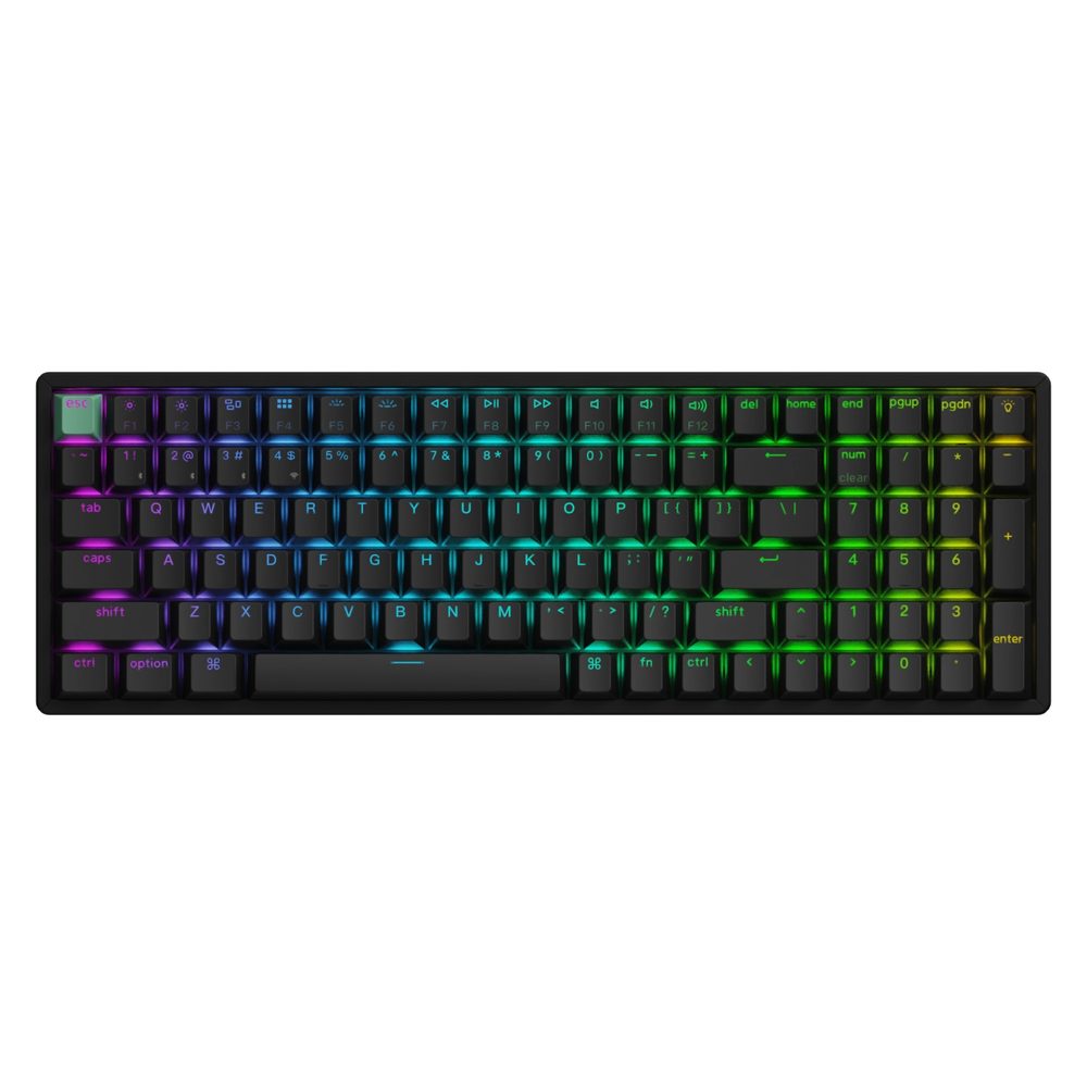 Keychron K4 HE 96% Magnetic Switch Hot-Swap Gateron Dbl-Rail Nebula Switch RGB Wireless Keyboard - Black (Al)