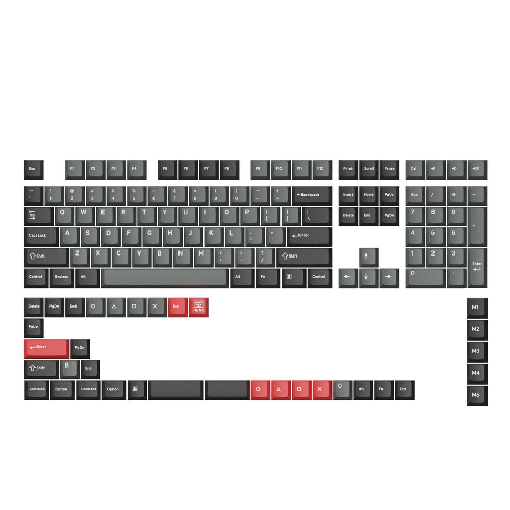 Keychron Cherry Profile PBT Full Keycap Set - Dolch Red