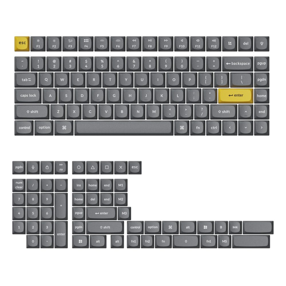 Keychron OSA PBT Full Keycap Set - Dark Grey