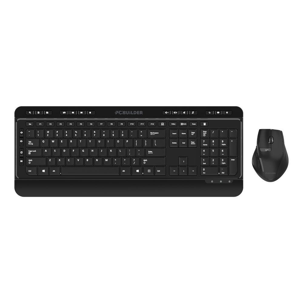PCBuilder ALPHA Wireless Mouse and Keyboard Combo
