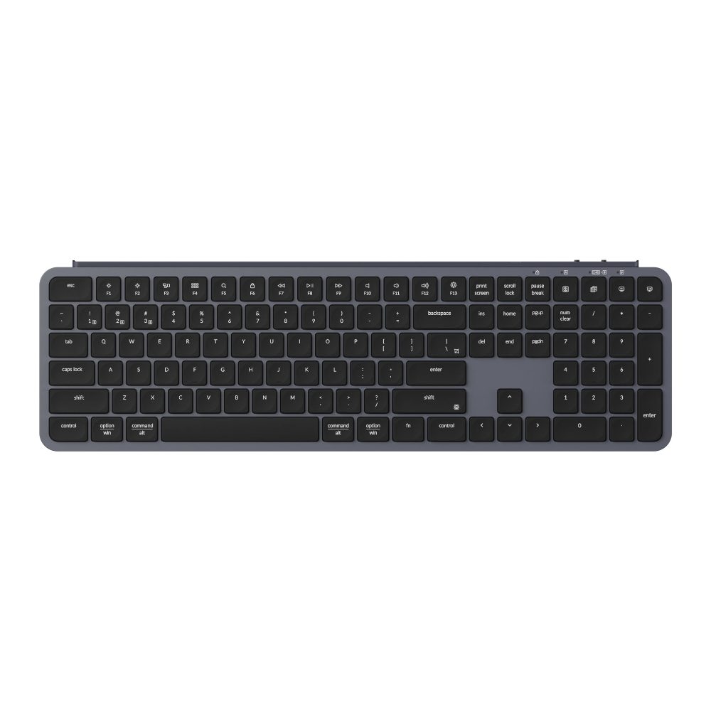 Keychron B6 Pro Ultra-Slim 100% Wireless Keyboard - Space Gray