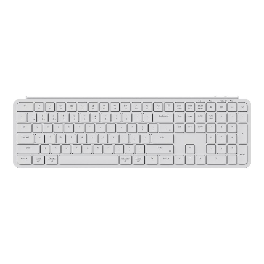 Keychron B6 Pro Ultra-Slim 100% Wireless Keyboard - Ivory White