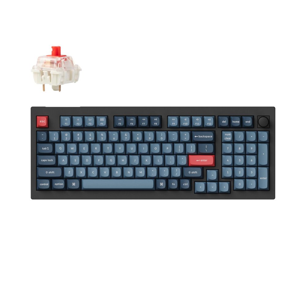 Keychron V5 Max QMK/VIA 96% 1K Red Switch Hot-Swap Gateron Jupiter RGB Wireless Custom Mechanical Keyboard