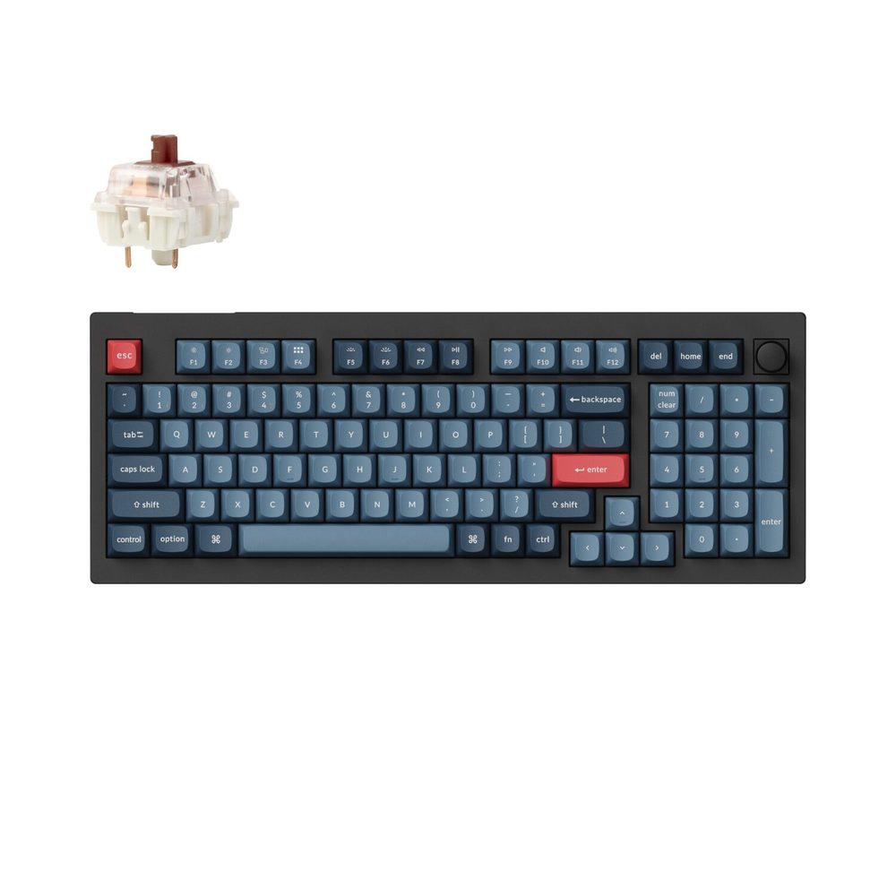 Keychron V5 Max QMK/VIA 96% 1K Brown Switch Hot-Swap Gateron Jupiter RGB Wireless Custom Mechanical Keyboard