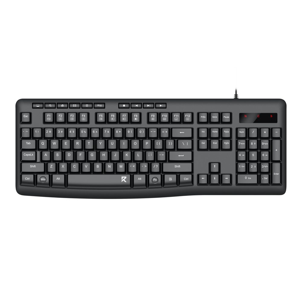 REDRAGON BK-7366 Wired Office Keyboard - Black
