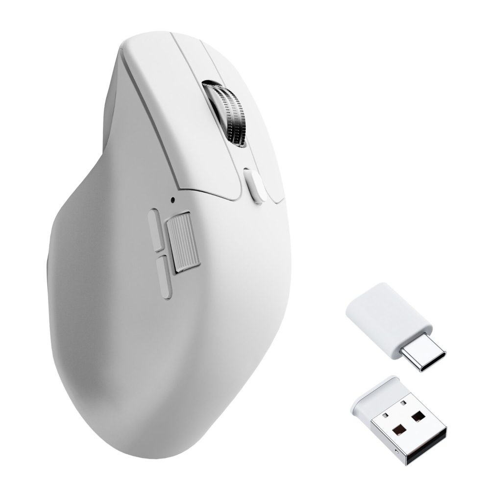 Keychron M6S-B72 1K Wireless Mouse (BT/2.4GHz/Wired) - White