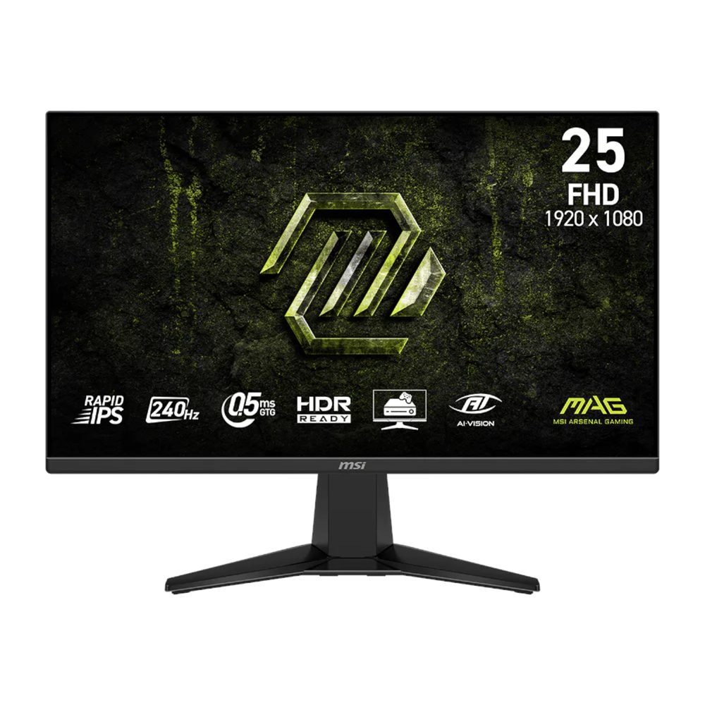 MSI MAG 255F X24 Gaming Monitor 1920x1080 (HD) Rapid IPS 0.5ms 240Hz Adapative Sync