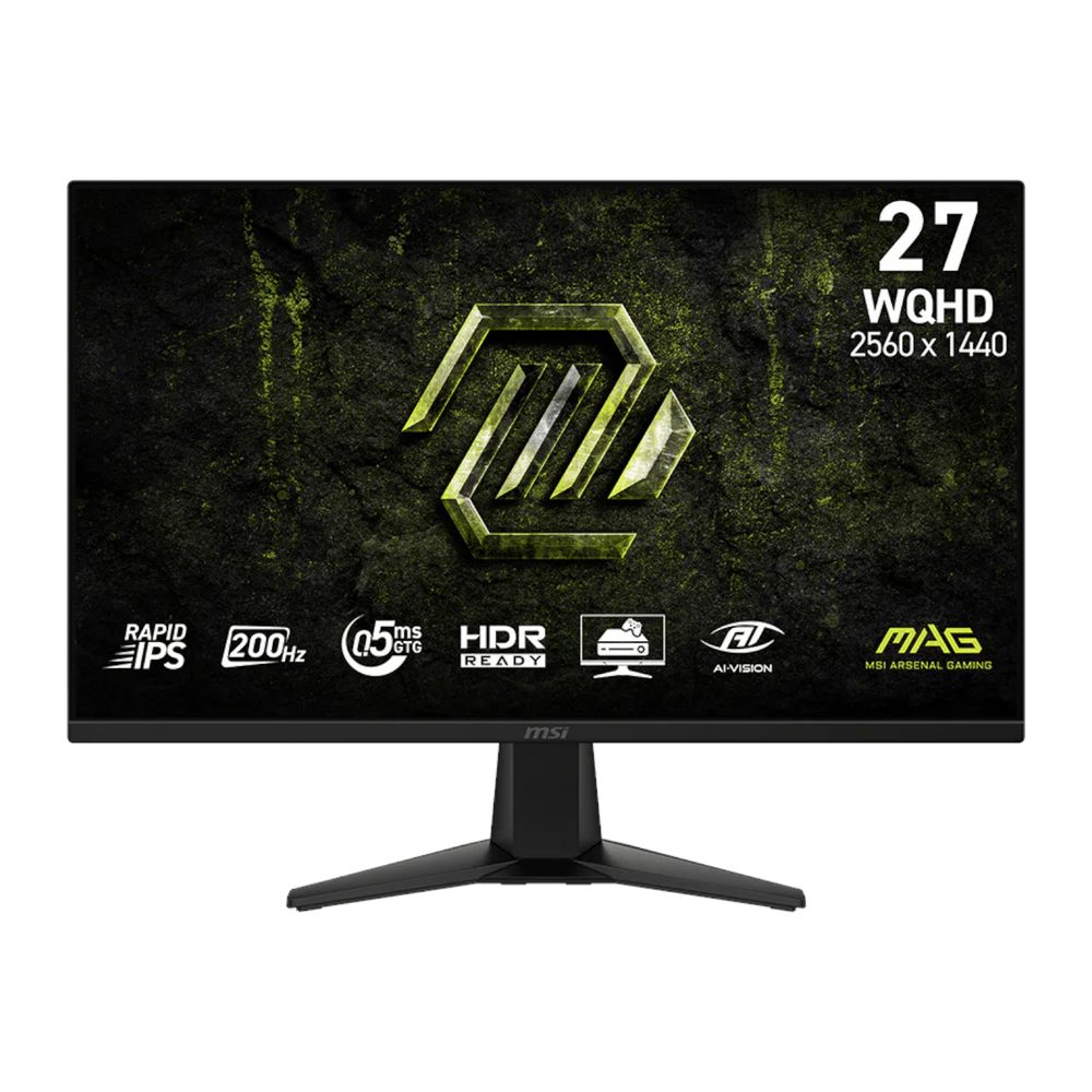 MSI MAG 275QF E20 Gaming Monitor 2560x1440 (WQHD) Rapid IPS 0.5ms 200Hz Adapative Sync