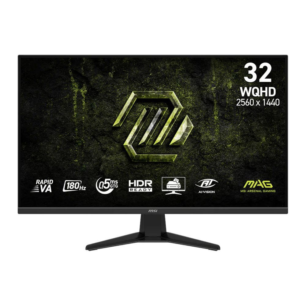 MSI MAG 325QF E18V Gaming Monitor 2560x1440 (WQHD) Rapid VA 0.5ms 180Hz Adapative Sync