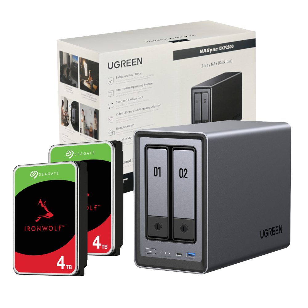 UGREEN DXP2800 8TB 2 Bay NAS