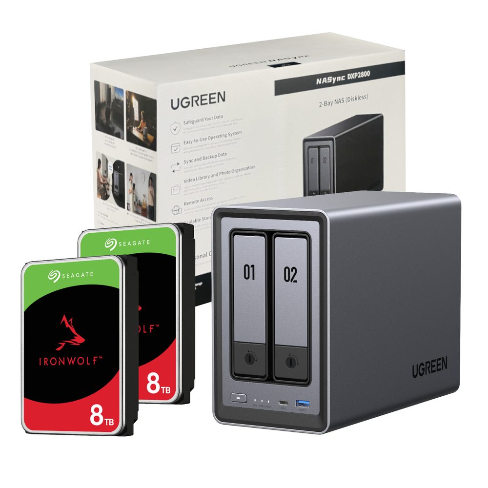 UGREEN DXP2800 16TB 2 Bay NAS