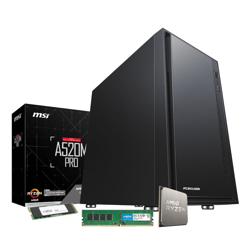 PCBuilder AMD Ryzen 7 5700G Home Master Windows 11 Desktop PC