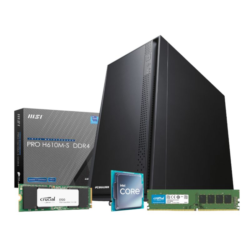 PCBuilder Intel i5-12400 OFFICE MASTER Core Windows 11 Pro Desktop PC