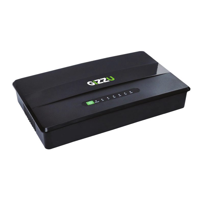 Gizzu 30W 38Wh 10400mAh Mini DC UPS - Black