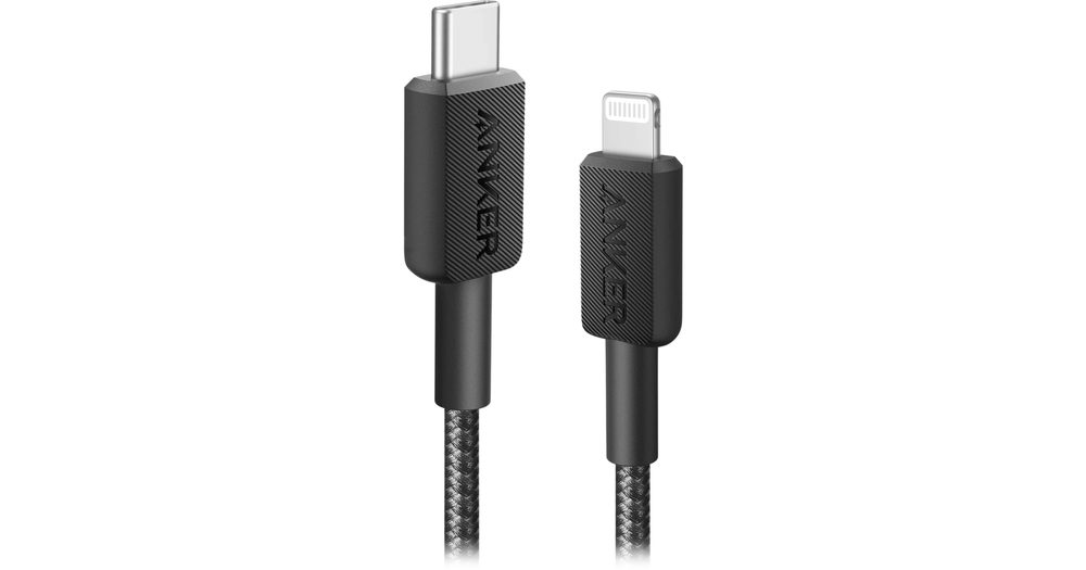 Anker 322 Type MFI Braided Cable 1.8m Black Warranty 2 Year