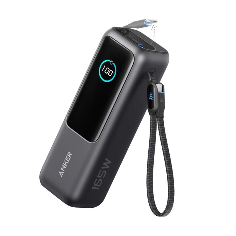 Anker 25000MAh 165W Type C Cable Powerbank Black Warranty 18 Month