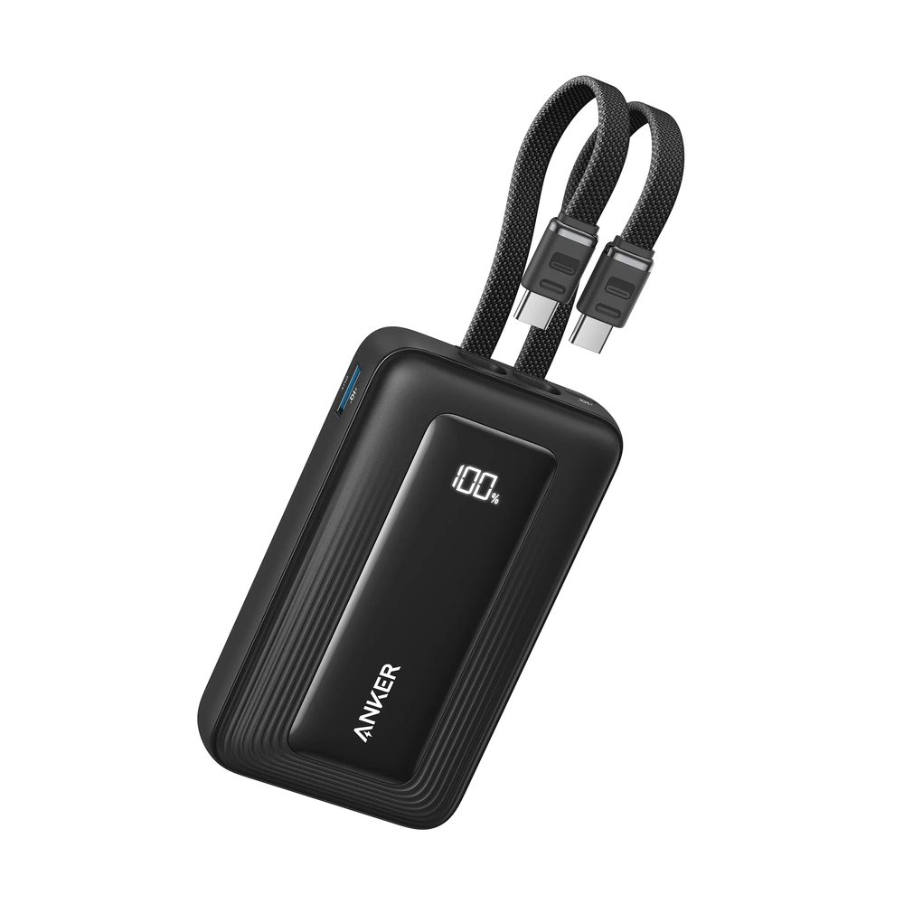 Anker 10000MAh 35W 2Type C Cable Powerbank Black Warranty 18 Month