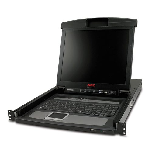 APC 17 Rack LCD Console with Integrated 8 P