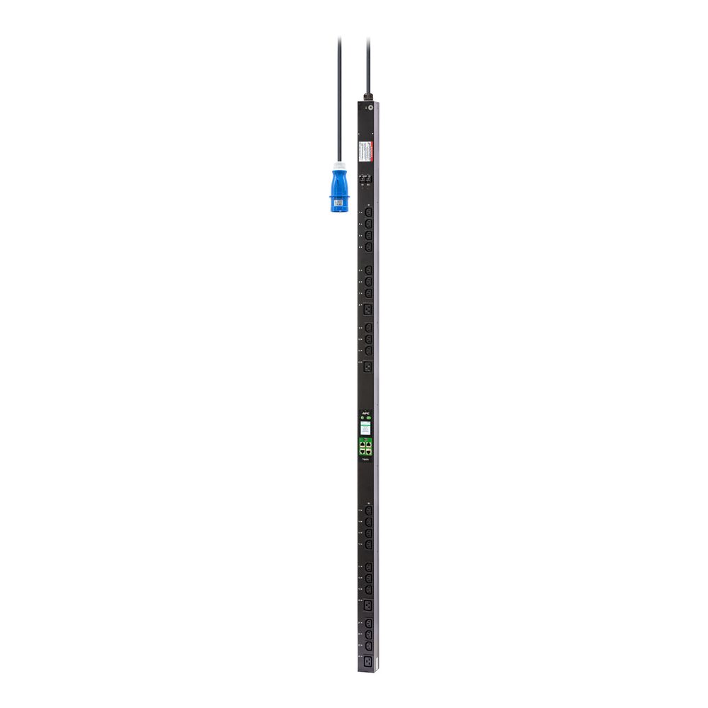 APC Easy Rack PDU Switched Metered Outlet 0U 1 Phase 7.4kW 230V 32A (20) C13 and (4) C19 outlets IEC60309 2P+E inlet War 2Y