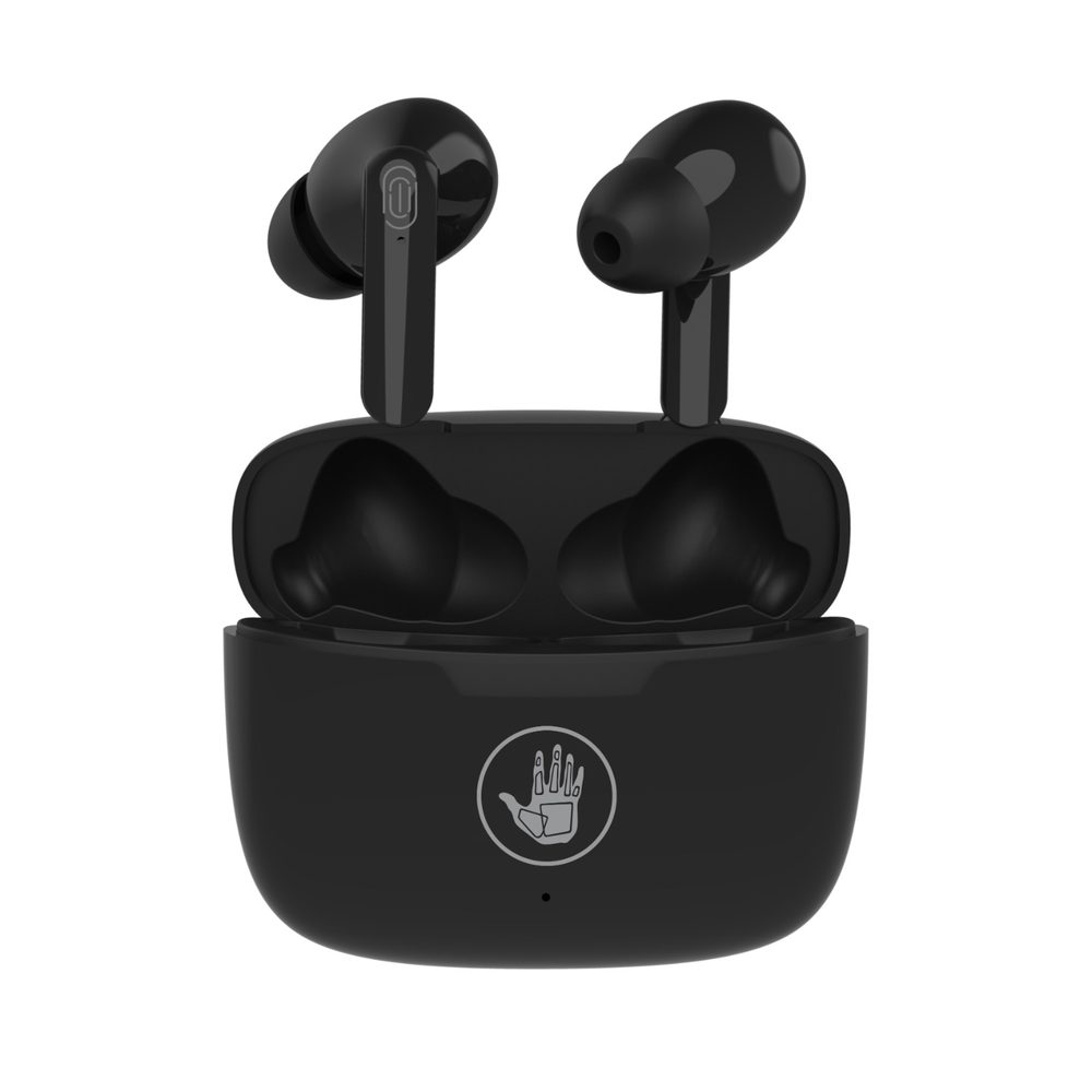 Body Glove Essentials TWS Lux Series Wireless Earbuds Mega Bass sound. Featuring a Voice Assistant, built-in microphone, Bluetooth v5.0 connection with a playtime of up to 6 hours, and a LED Indicator. . Features: Bluetooth Version 5.0. Touch control. Playing time: 5-6h. Charging time: 1-2h. Charging case battery: 250 mAh. Mega bass. Driver unit: 13mm. Transmission distance: 10M (No obstacles). Transmission frequency: 2.402-2.480GHz. Warranty: 1 Year