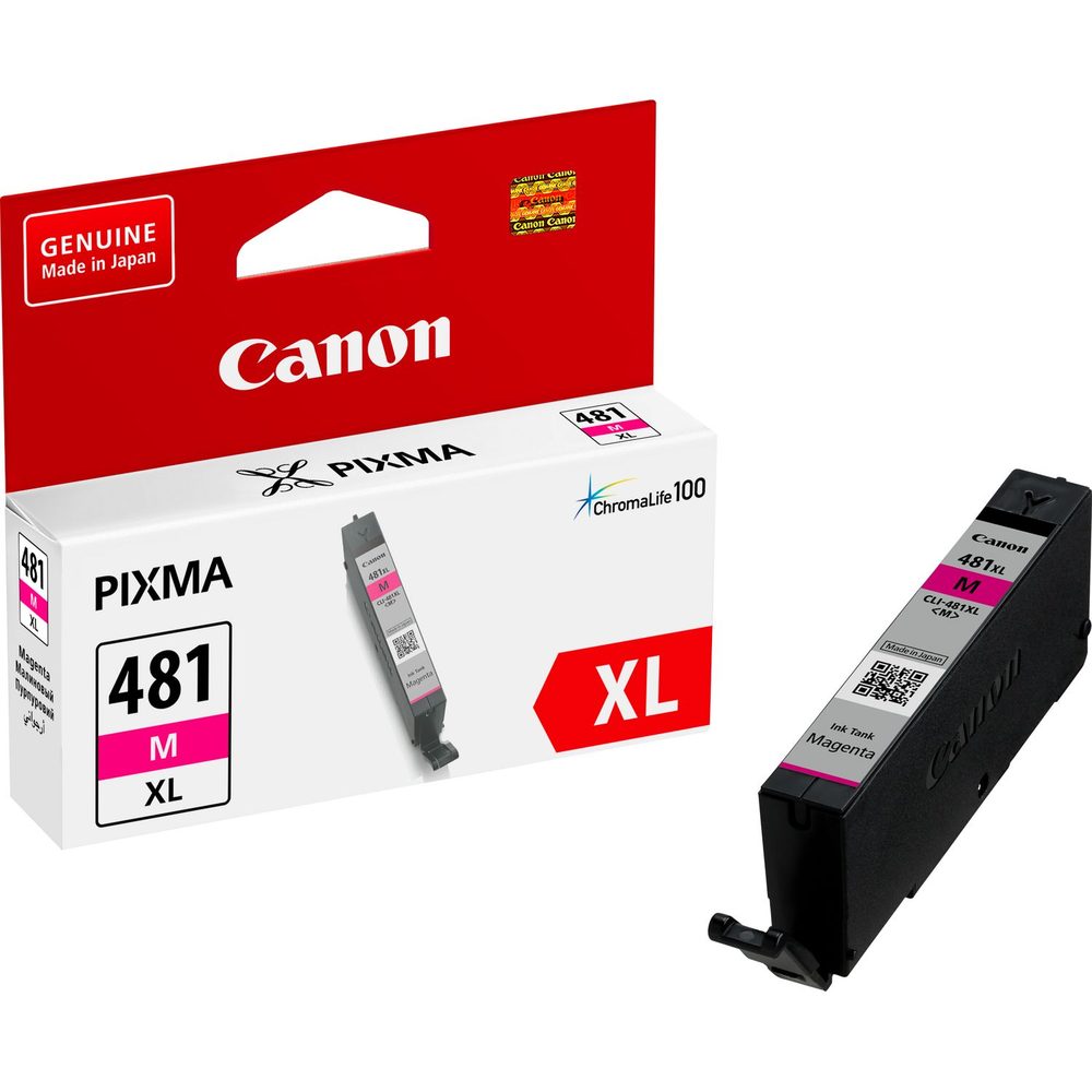 Canon-Ink-CLI-481 XL M-TS704/ S6140/ TS6240/ TS8140/ TS8240/ TS9140/ TS7540/ TS9540/ TS6340/ TS8340- Yield 474