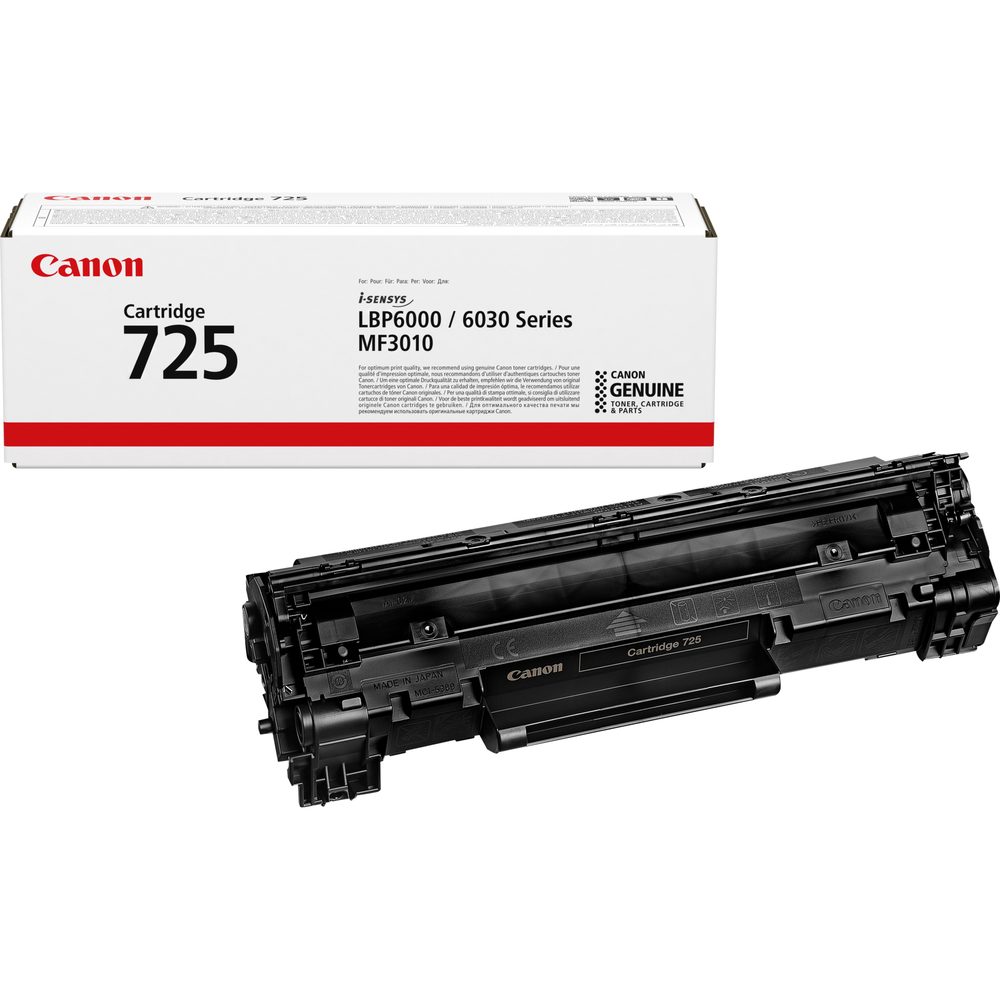 Canon-Toner-CRG 725 BK-LBP6000 /LBP6020 / LBP6020B / LBP6030 / LBP6030B / BLP6030w / MF3010  - Yield 1 60
