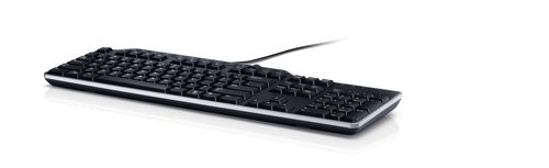 Dell US/Euro (Qwerty) Dell KB-522 Wired Busin Multimedia USB Keyboard Black (Kit)