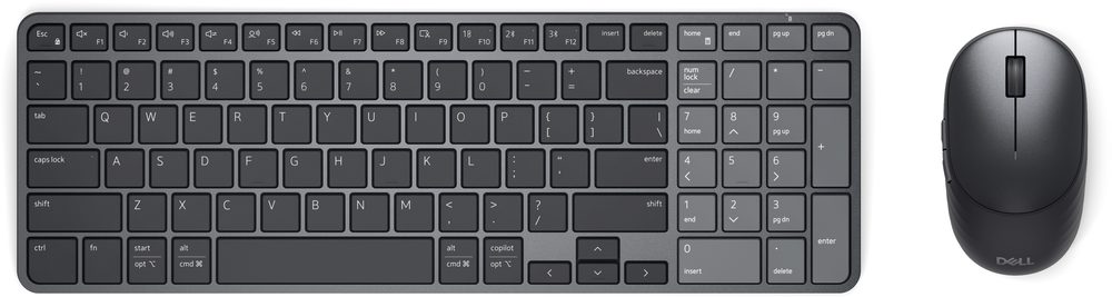 Dell Pro 7 Rechargeable Compact Keyboard and Mouse - KM746 - US International (QWERTY), 3 Years NBD Advance Exchange