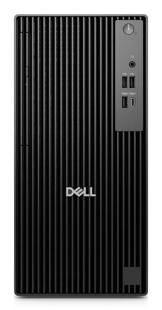 Dell Pro Tower QCT1250 Intel Core Ultra 5 235 (13 TOPS, 14 Cores up to 5.0 GHz), 8GB (1x8GB) 5600MT/s DDR5, 512GB SSD PCIe, Integrated Graphics, Dell KB216 Multimedia USB Keyboard, No Mouse Included, 180W Power Supply Unit, Windows 11 Pro, 3 Year ProSupport Warranty