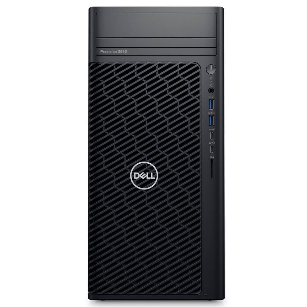 Dell Precision 3680 Tower CTO Base,Intel Core i7 14700 (33MB cache, 20 cores, 28 threads, up to 5.4GHz Turbo, 65 W),Windows 11 Pro, English, Dutch, French, German, Italian, 16GB: 2 x 8GB, DDR5, 4400MT/s, 1TB, M.2 2280, Gen 4 PCIe NVMe, SSD, Dell Multimedia Keyboard-KB216 - US International (QWERTY) - Black, Dell Optical Mouse-MS116 - Black, Precision 3680, 500W Platinum Regulatory Label EMEA, ProSupport Next Business Day Onsite Service after remote diagnosis with HW-SW Support, 36 Month(s)