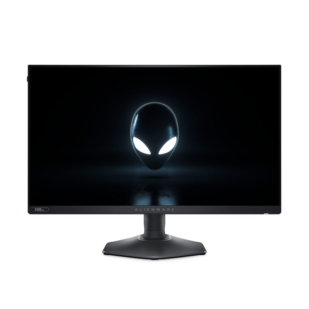 Dell AlienWare 500Hz Gaming Monitor - Resolution / Refresh Rate: vFull HD (1080p) 1920 x 1080/320HZ, Ports; HDMI 2.1 (HDCP 1.4), 2 x DisplayPort 1.4 (HDCP 1.4), USB 3.2 Gen 1 upstream, 2 x USB 3.2, Display Position Adjustments; Height, pivot (rotation), swivel, tilt. 3 Year Advance Exchange.