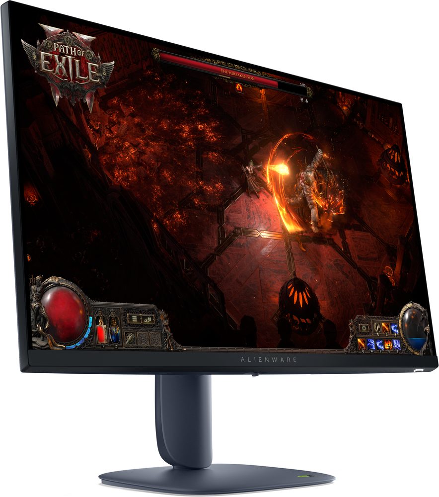 Dell 27'' Monitor AW2725DM:QHD (2560 x 1440)up to 180 Hz,2 HDMI ports (HDCP 1.4 & 2.3) (Supports up to QHD 2560 x 1440, 144 Hz, 10 bit, TMDS, HDR, VRR as per specified in HDMI 2.1),1 DisplayPort 1.4 (HDCP 1.4 & 2.3) (Supports up to 2560 x 1440, 180 Hz, HDR, VRR),2 USB 5Gbps Type-A downstream port (1 with battery charging 1.2)1 USB 5Gbps Type-B upstream port,NVIDIA G-SYNC Compatible, AMD FreeSync, VESA AdaptiveSync,