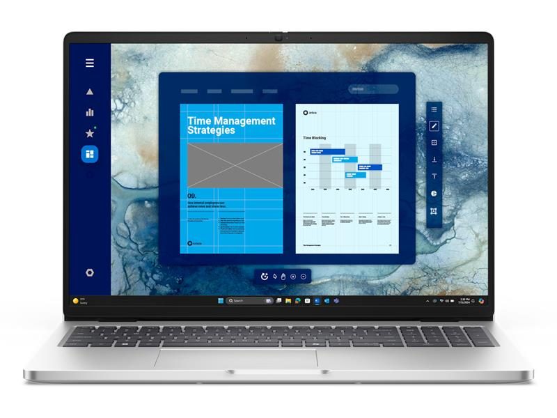 Dell Pro 16 PC16250 Intel Core Ultra 5 235U vPro (12 TOPS NPU, 12 cores, up to 4.9GHz), 32GB: 1 x 32GB, DDR5, 5600MT/s (5200MT/s with Intel Core processors), 512GB SSD, Integrated Intel graphics for Intel Core Ultra 5 235U vPro processor, Fingerprint Reader, vPro, FHD HDR + IR Camera, Facial Recognition, TNR, Camera Shutter, Microphone, 2x2, 802.11ax, Bluetooth 5.3 wireless card, 16", FHD+, IPS, Anti-Glare, FHD IR Camera, 65W AC adapter, USB Type-C,E4 Windows 11 Pro, 3 Year ProSupport Warranty