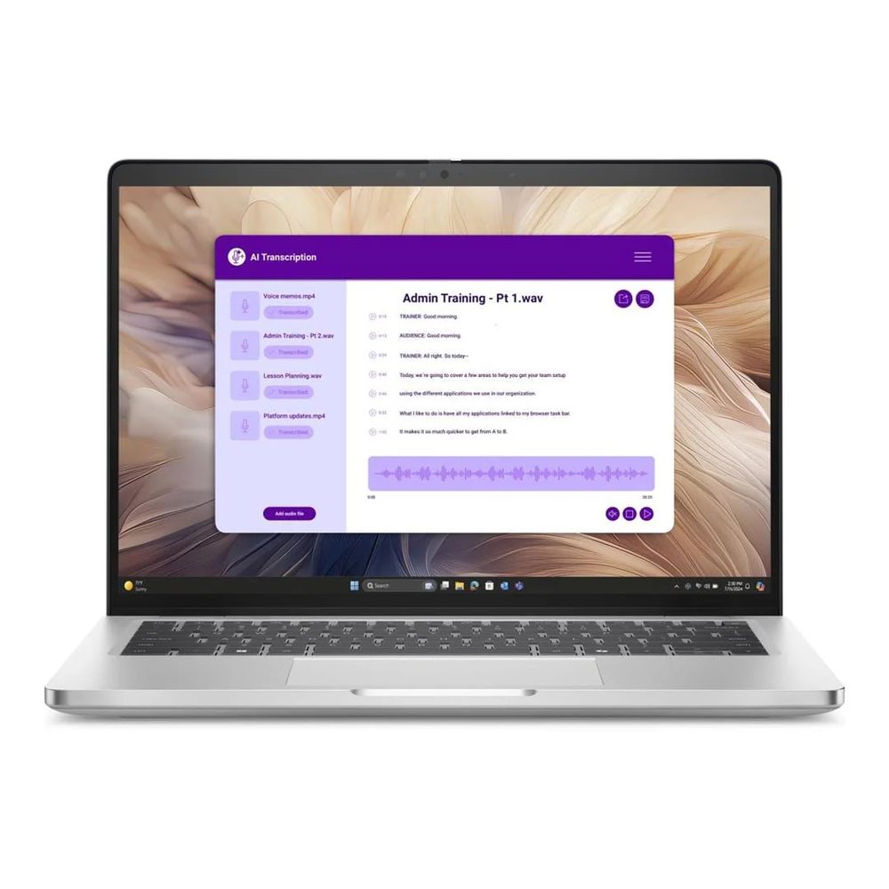Dell Pro 14 Plus PB14250 Intel Core Ultra 5 235U (12 TOPS, up to 4.9 GHz), 16GB (1x16 GB) 5600MT/s DDR5, 512GB SSD PCIe, 14.0" FHD+ (1920x1200) Wide View AntiGlare 300nits, Integrated Graphics, Fingerprint Reader, FHD/IR Cam/Mic, Intel Dual Band Wireless AX211+ Bluetooth, Backlit Keyboard, 3Cell, 65W, Windows 11 Pro, 3 Year ProSupport Warranty