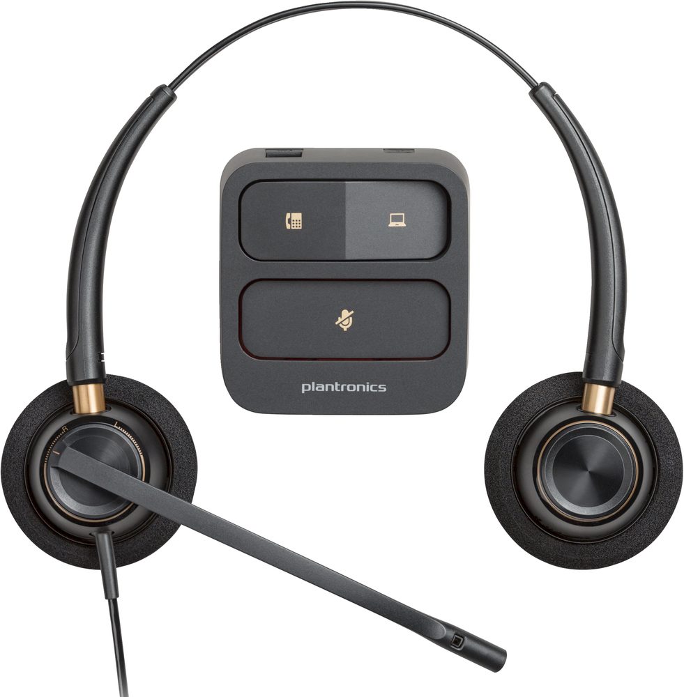 HP Poly EncorePro 520 with Quick Disconnect Binaural Headset (for EMEA)