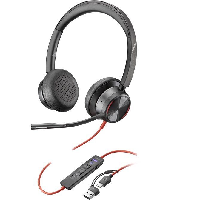 HP Poly Blackwire 8225 Stereo Microsoft Teams Certified USB-C ANC Headset