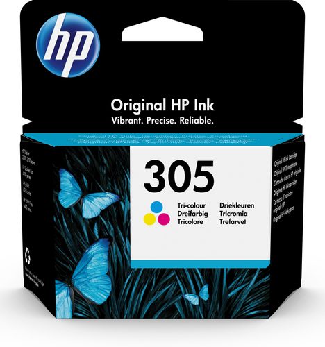 HP #305 Tri-Color Original Ink Cartridge - HP 2720/4120