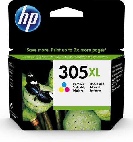 HP #305XL High Yield Tri-color Original Ink Cartridge - HP 2720/4120