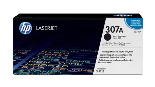 HP 307A Color LaserJet CP5225 Black Print Catridge Prints Approximately 7 000 Pgs using the ISO/IEC 19798 Yield Standard