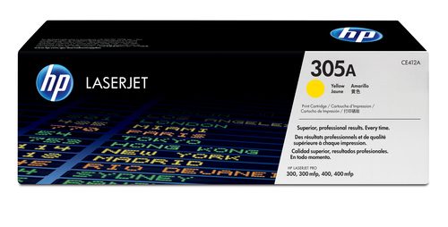HP 305A Yellow LaserJet Toner Cartridge for LAserJet Pro 300 and 400 Color Series
