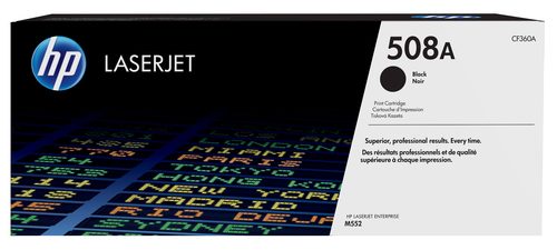 HP 508A Black LaserJet Enterprise M552/M553 Cartridge Yield 6000 PGS