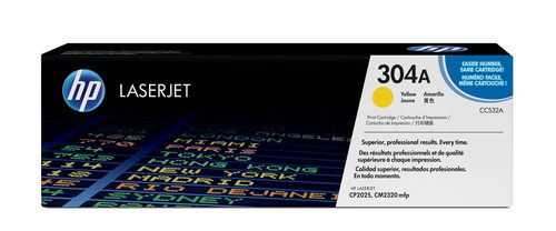 HP 304A Color LaserJet CP2025 Yellow Print Toner Cartidge Prints Approximately 2 800 PGS Using the SO/IEC 19798 Yield Standard